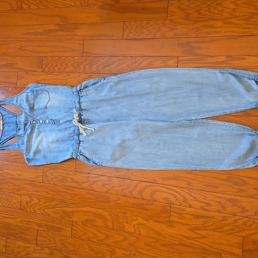 Lovestitch Denim Blue Jumpsuit Size Small Like New